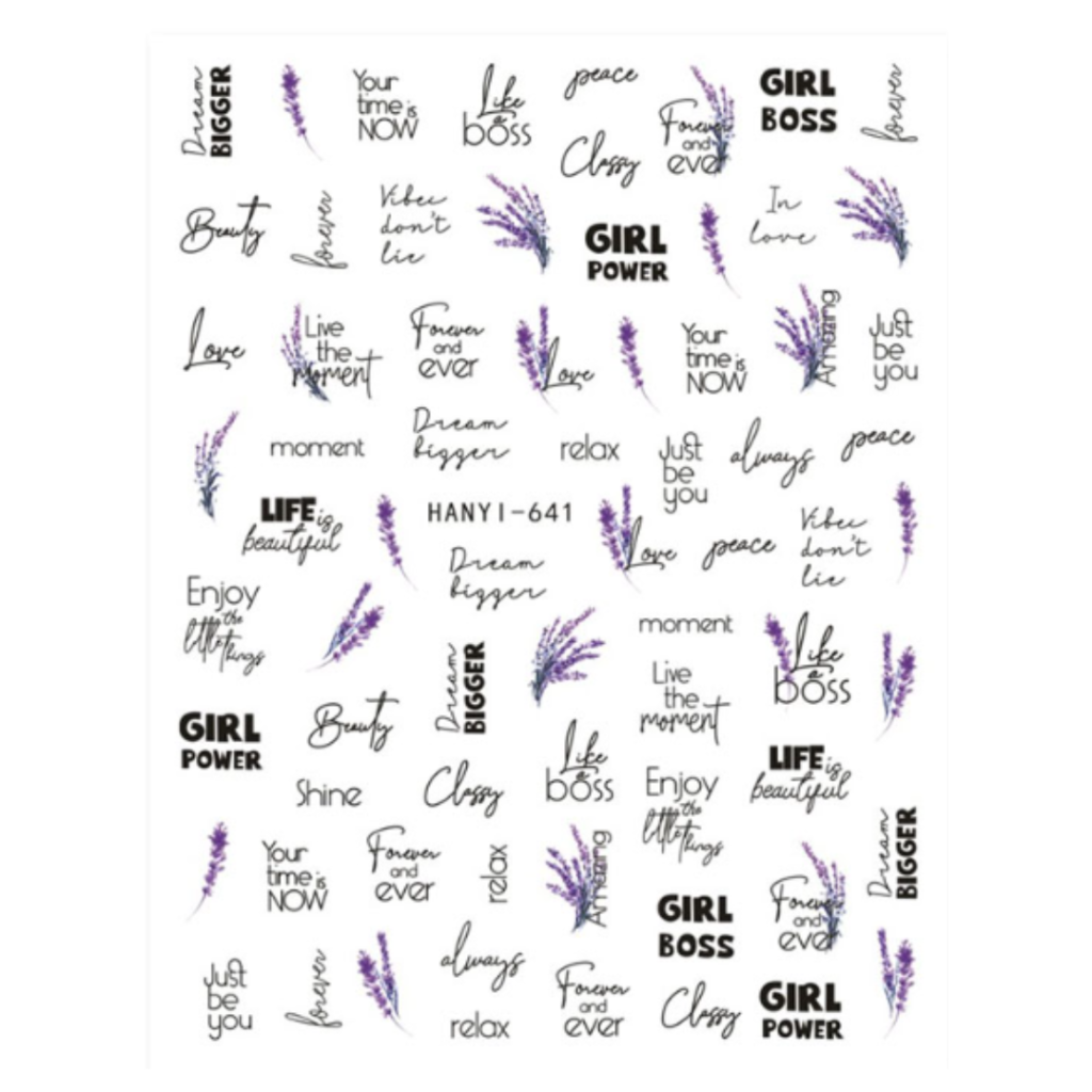 Nail Sticker-H641-Girl Power