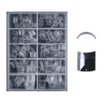 Short French Square Tips-Clear-100pcs