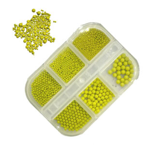 6 Grid Mixed Sizes Nail Art-Yellow