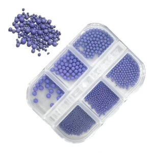 6 Grid Mixed Sizes Nail Art-Purple