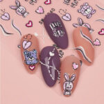 Nail Sticker-5D40-Teddies - Image 2