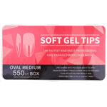 Full Soft Gel Tips-Medium Oval-550pcs