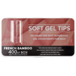 Half Soft Gel Tips-French Bamboo-400pcs