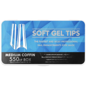 Half Soft Gel Tips-Medium Coffin-550pcs