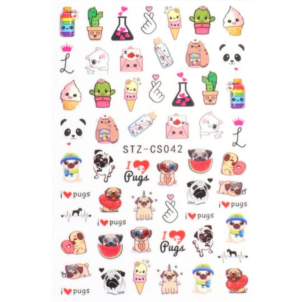 Nail Sticker-CS042-Dogs