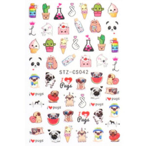 Nail Sticker-CS042-Dogs