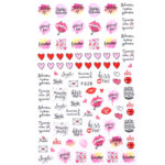 Nail Sticker-F628-Love
