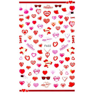 Nail Sticker-F632-Love
