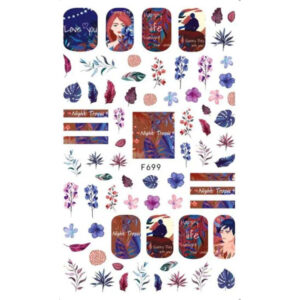 Nail Sticker-F699-Leaves