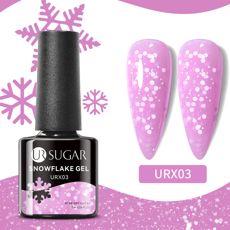 UR SUGAR 7ml Snowflake Nail Gel - URX003