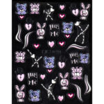 Nail Sticker-5D40-Teddies