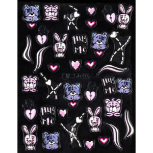Nail Sticker-5D40-Teddies