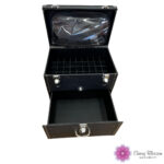 Cosmetic Case-Black With Drawer - Image 3