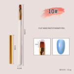 Single Nail Art Brush - Flat Head - Image 2