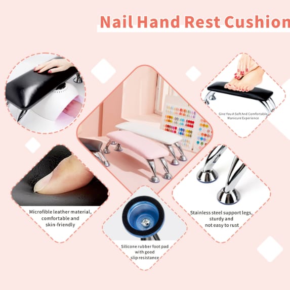 Leather Hand Pillow-Pink