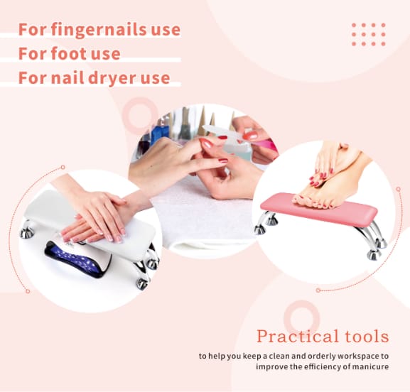 Leather Hand Pillow-Pink