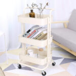 3 Tier Heavy Duty Trolley-White - Image 2