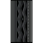 Nail Sticker-FL063-White Lines