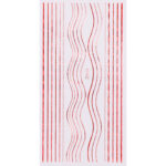 Nail Sticker-FL063-Red Lines