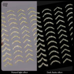 Reflective Glitter Nail Sticker-02