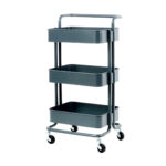 3 Tier Heavy Duty Trolley-Dark Gray