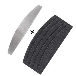 Combo:Half-Moon Metal Plate+5 Removeable Sandpaper