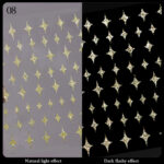Reflective Glitter Nail Sticker-08