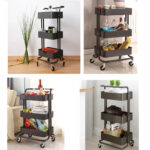 3 Tier Heavy Duty Trolley-Dark Gray - Image 2