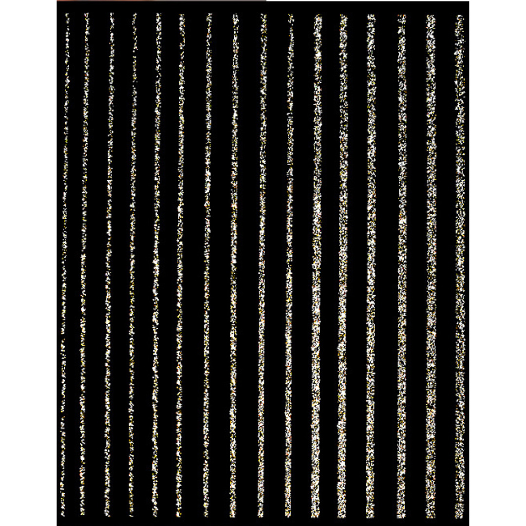 Reflective Glitter Nail Sticker-Gold