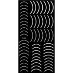 Nail Sticker-FL062-White Lines
