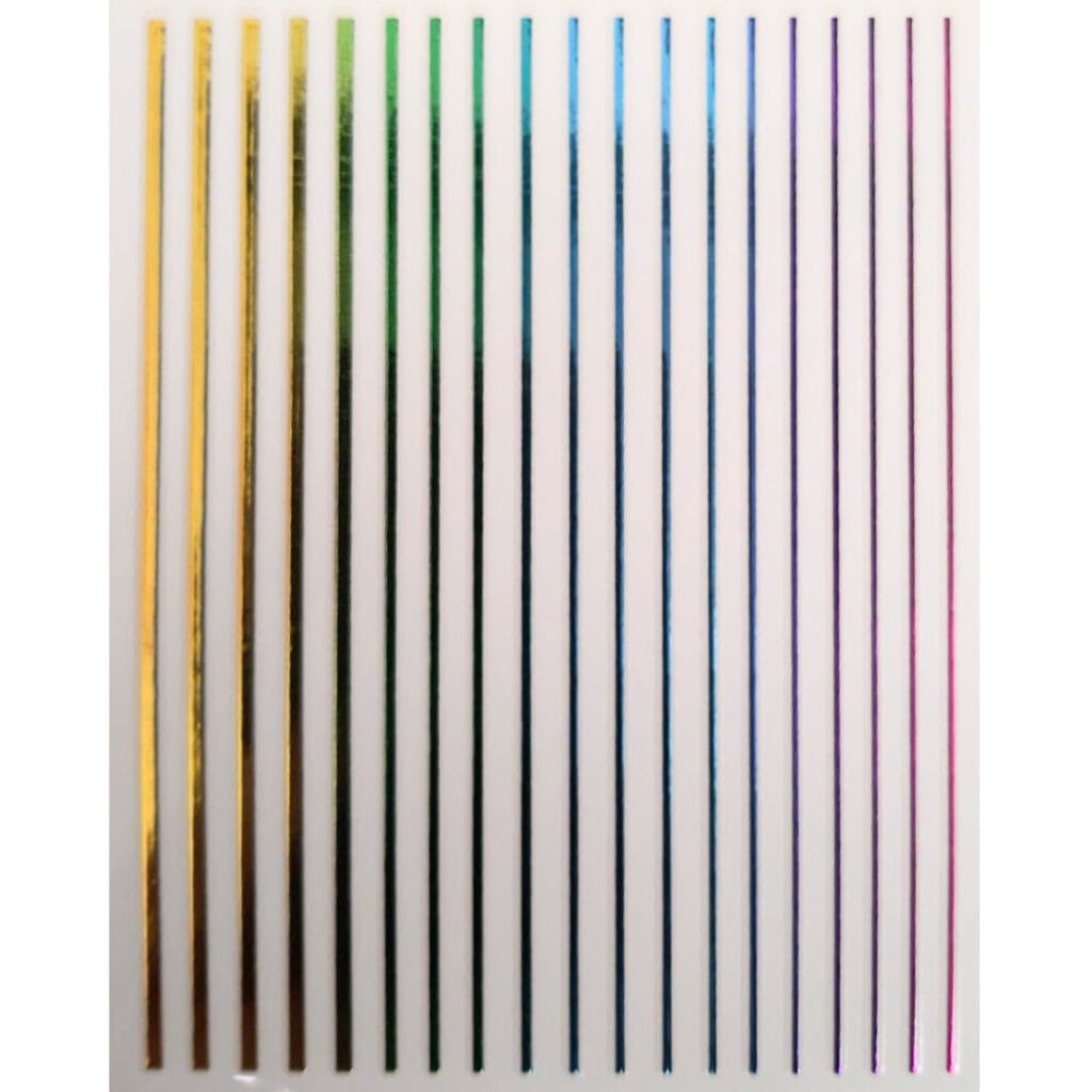 Nail Sticker-Lines-Rainbow