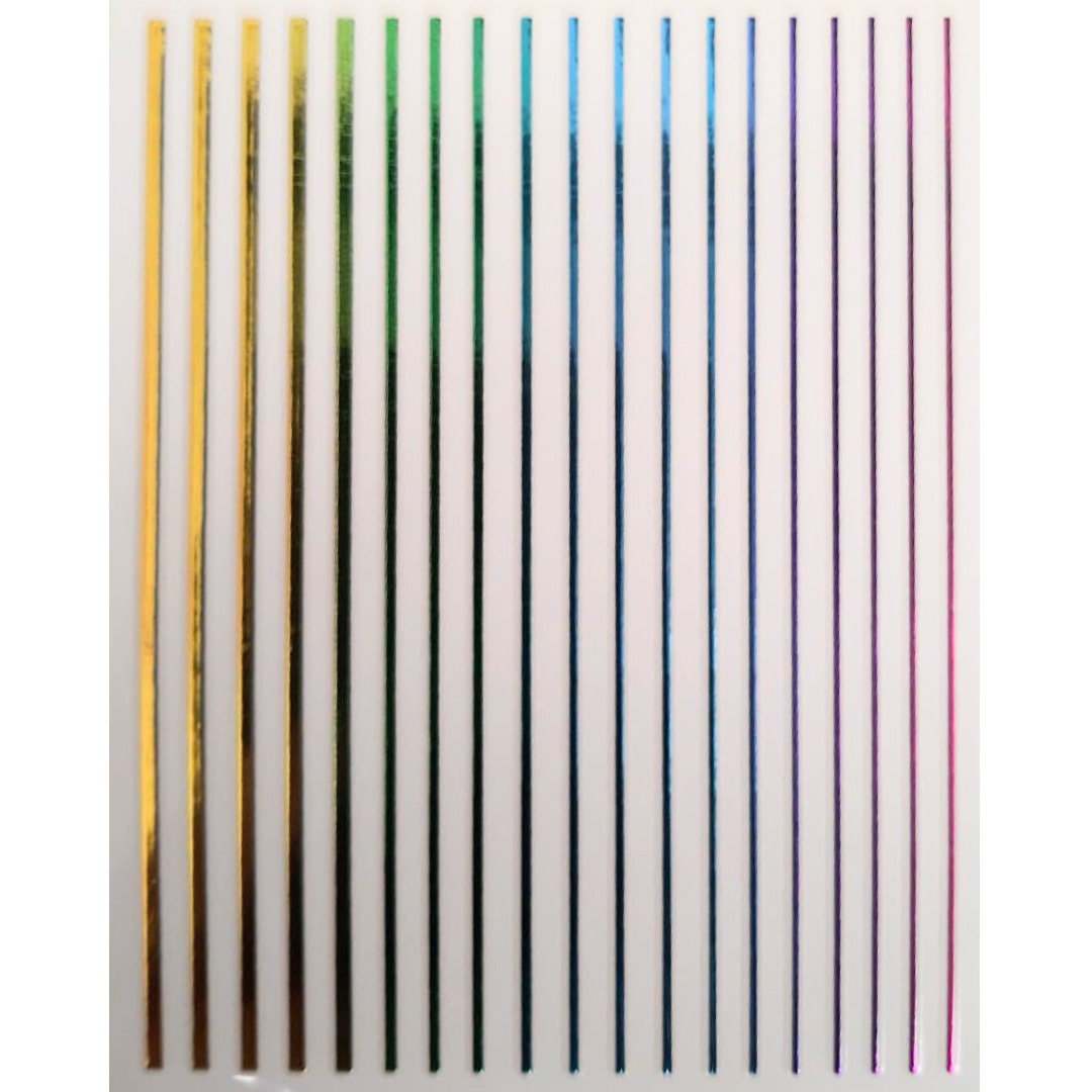 Nail Sticker-Lines-Rainbow