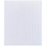Nail Sticker-Lines-White Glittery
