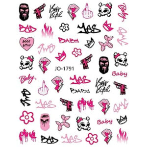 Nail Sticker-1791-Badass