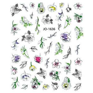 Nail Sticker-1636-Flowers