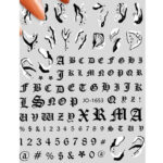 Nail Sticker-1653-Letters