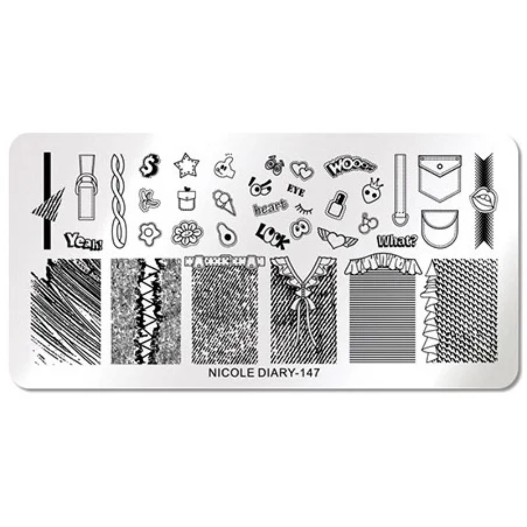 Nicole Diary 147 Stamping Plate
