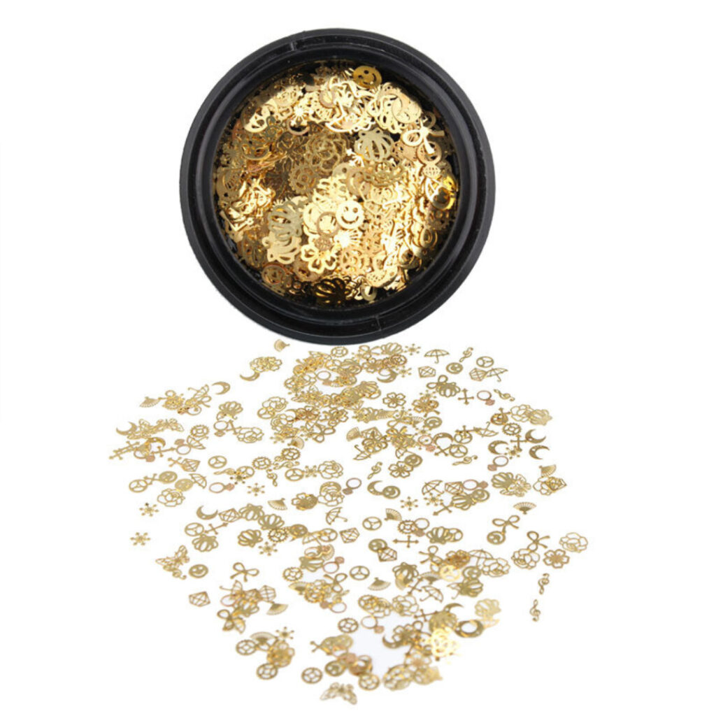 Black Pot Metal Nail Art