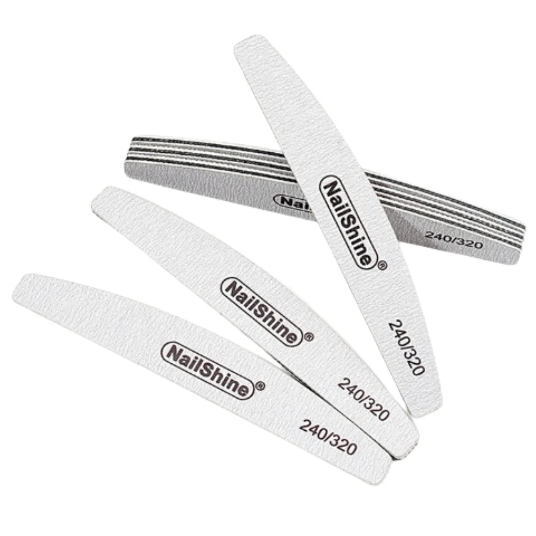 Half-Moon Nail File 240/320 - 1pc - Cherry Blossom Store