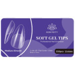 BORN PRETTY Full Soft Gel Tips-Medium Almond-550pcs