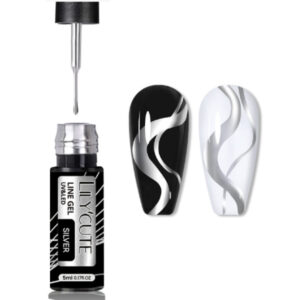 LILYCUTE 5ml Metallic Liner Gel-Silver