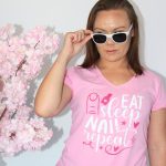 Eat Sleep Nail Repeat T-shirt - Image 3