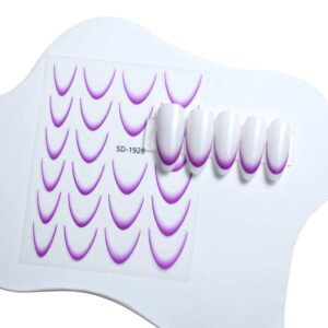 Gradient Nail Sticker-Purple