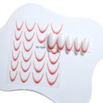 Gradient Nail Sticker-Red