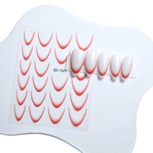 Gradient Nail Sticker-Red