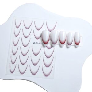 Gradient Nail Sticker-Brown