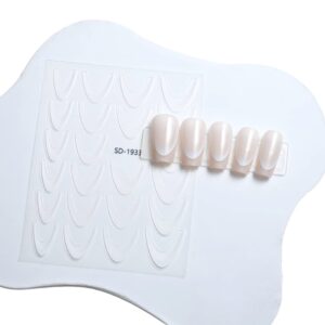 Gradient Nail Sticker-White