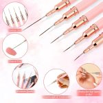 Striping Brushes-5Pcs White - Image 4