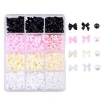 Mixed Nail Art Decoration-Bows And Pearls - Image 2