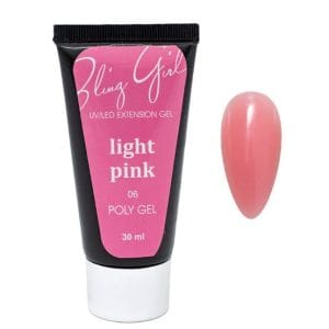 Bling Girl 30ml Poly Gel-Light Pink